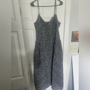 Maxewell Navy Printed Dress